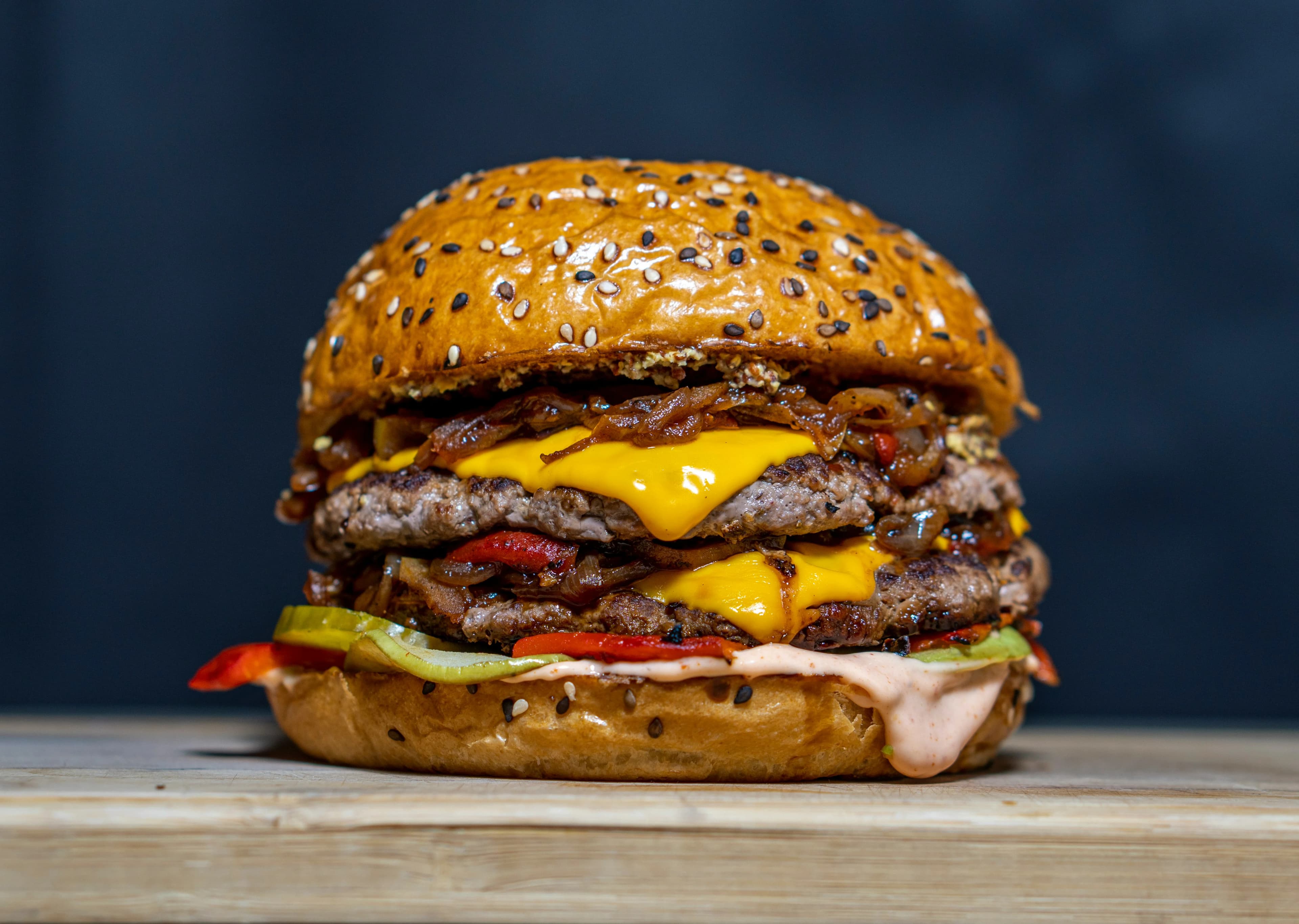 Double Stack Gourmet Cheeseburger